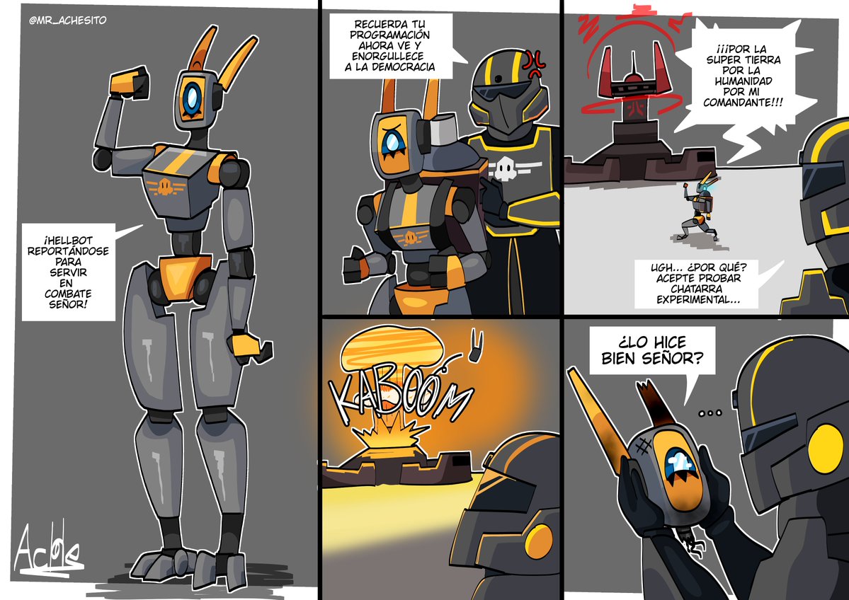 Master_Ache's tweet photo. Chatarra democrática

#helldivers2 #sketch #comic https://t.co/n0CtcobgdW