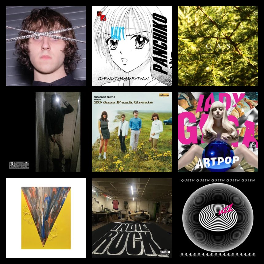 Tiijdij's tweet photo. Albums named after the wrong genre https://t.co/tAL6Q60VwG
