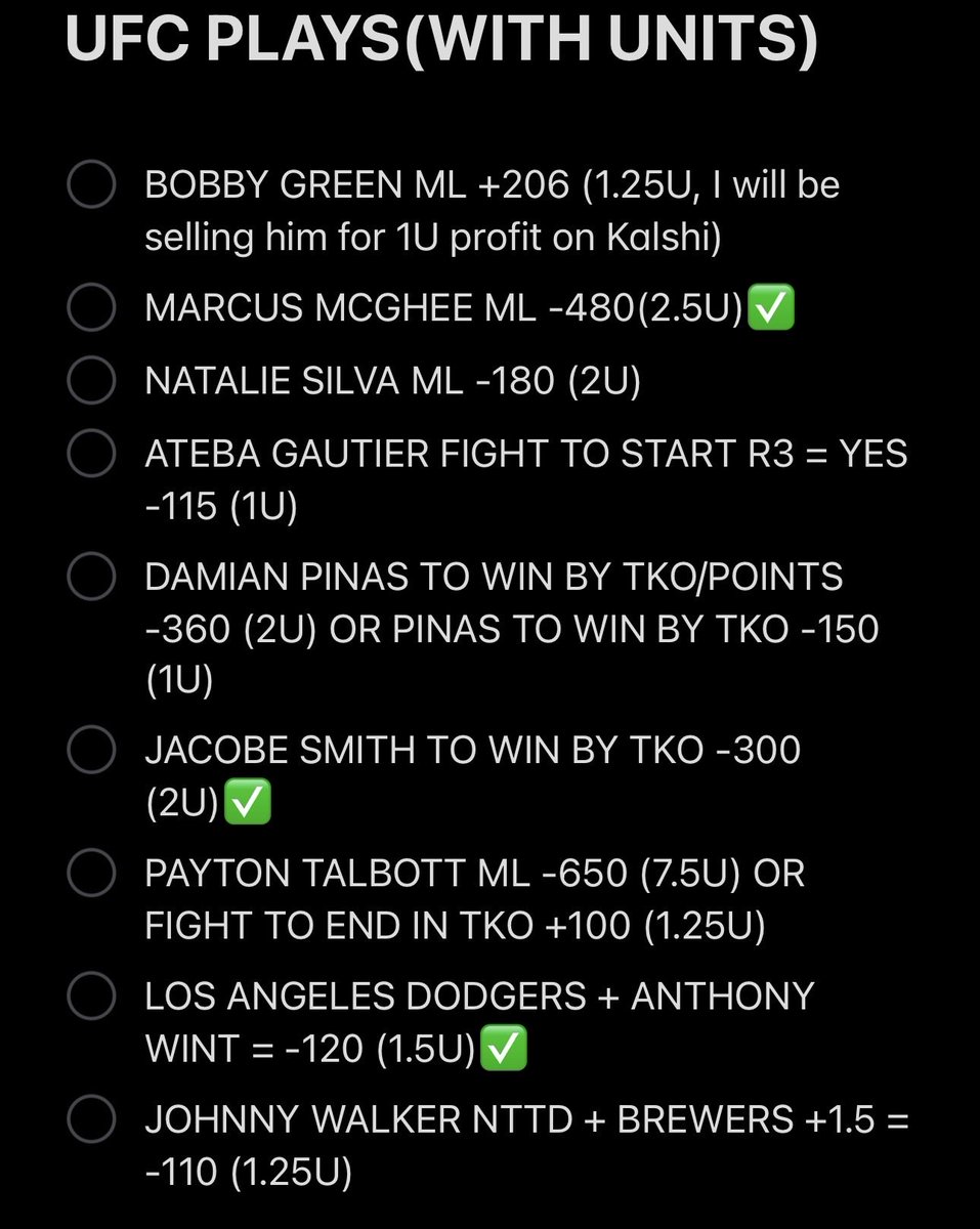 COLLINGAMBLES's tweet photo. UFC FREE PICKS ❤️
Get in while you still can 🔒 
#ufc #freepicks #ufc332 https://t.co/p6yXtP5e8g