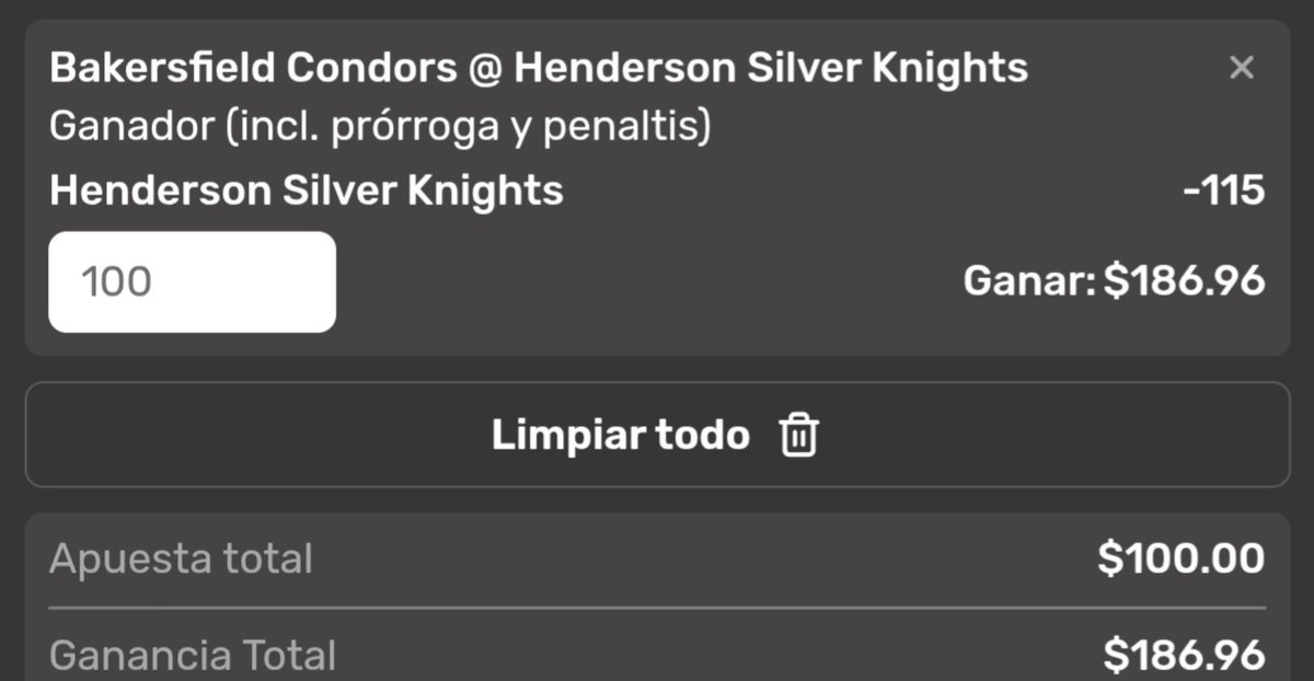 abuelopicks17's tweet photo. ¡Free pick!
🏒 AHL  
👉 Henderson ML  
📈 Momio @1.86
💰 Monto $5%
👉🏻 https://t.co/6BXjo0lgMZ https://t.co/HFVLULDNWB