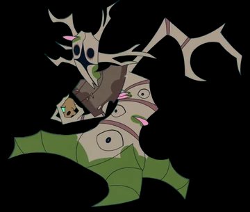 RecDTRH's tweet photo. I love a horror series where a fucked up tree made of eyes tricks hallucinating children while keeping their own soul in a small container https://t.co/YMiE0DpmYi