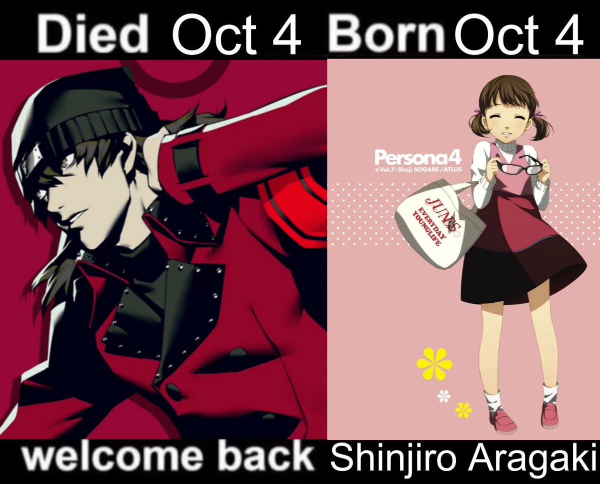 BojanJay_ILY's tweet photo. Happy October 4th I guess...

Happy Birthday Nanako and RIP Shinji https://t.co/j1IjF8Nuuq