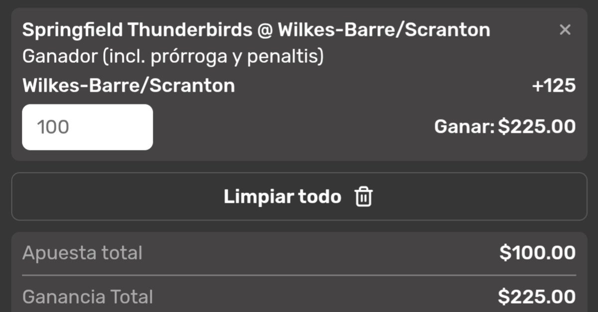 abuelopicks17's tweet photo. ¡Free pick!
🏒 AHL  
👉 Wilkes-Barre ML  
📈 Momio @2.25
💰 Monto $5%
👉🏻 https://t.co/6BXjo0lgMZ https://t.co/38VDVuVz1T