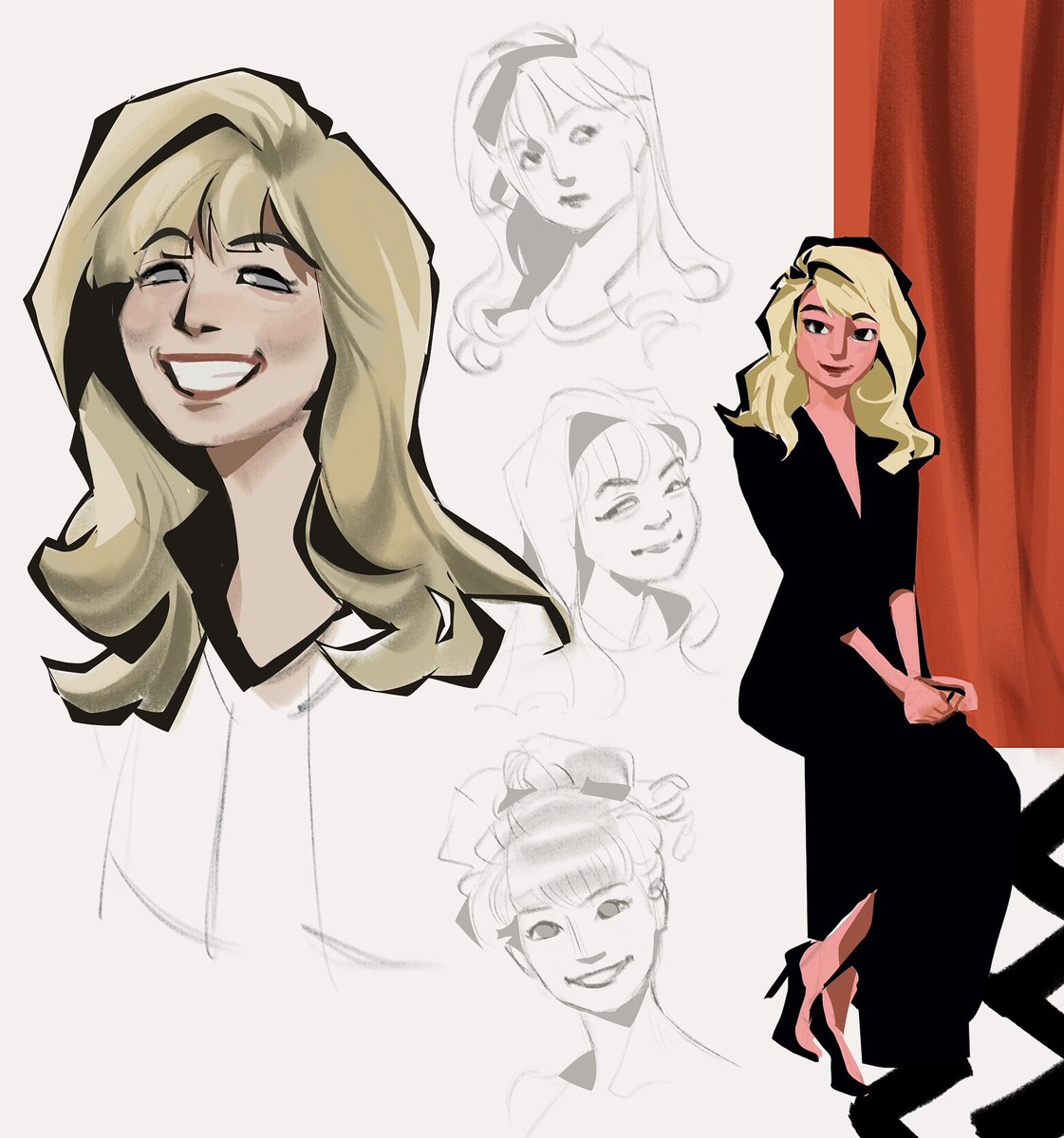 kitamars_'s tweet photo. posting times arent real here are twin peaks doodles from the past few weeks teehee https://t.co/aEx887arD2