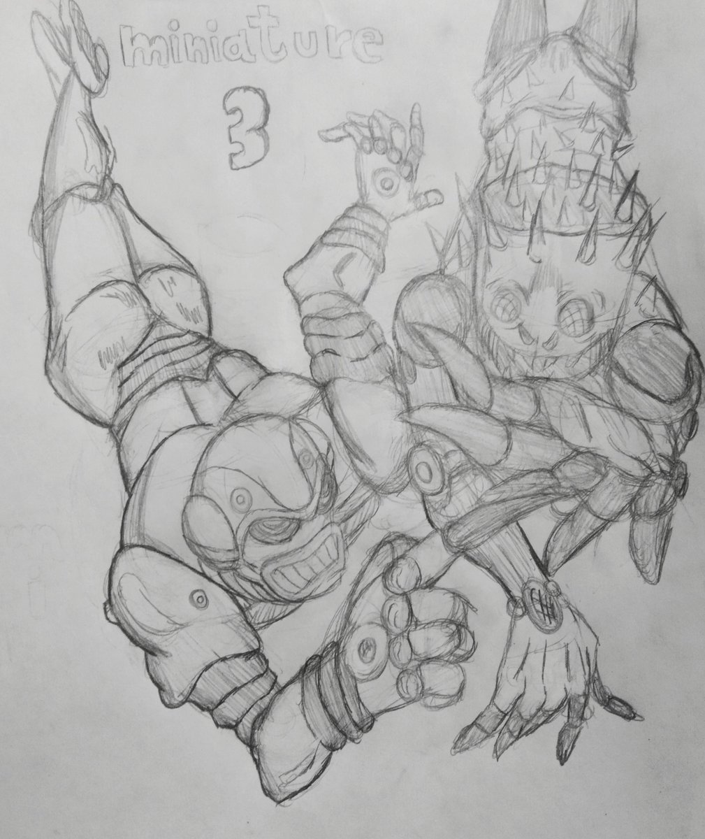 SSoulDrawings's tweet photo. 3. MINIATURE
Jojo's Stands, Little Feet and Goo Goo Dolls
#inktober #Inktober2026 #Miniature #Miniatura #JJBA #sketch #Drawing #GoldenWind #StoneOcean #Inktober2026Miniature #Fanart #Jojo https://t.co/m9x3eIHnO3