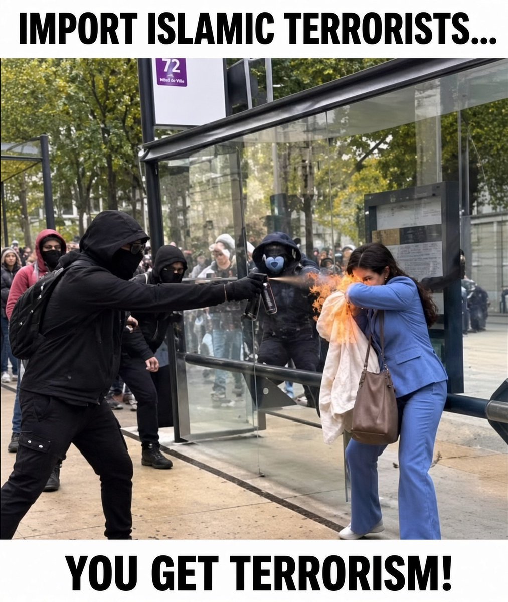 nobu_conscience's tweet photo. フランス移民暴動、もはやテロ。

フランス人女性の顔に火炎放射機をかける移民。

火炎瓶を持ち歩く移民。

多文化共生派はこの事件に関して何ら発言していない。

なぜ、日本の多文化共生派は

「日本では絶対に移民の犯罪も暴動も起きません！起きたら私が全責任を取ります！」

と言わないのだ？

責任が取れないなら進めるな。