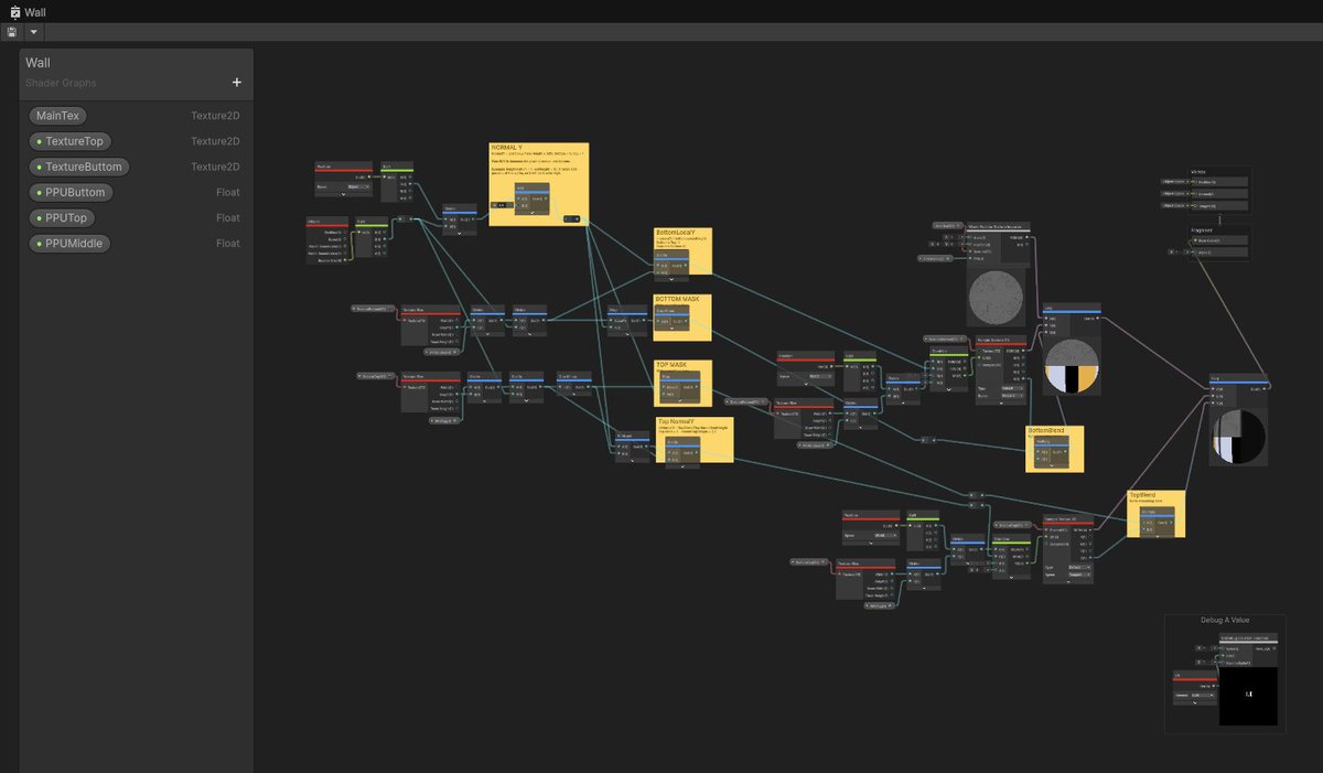 thecrooser58's tweet photo. WIP shader graph https://t.co/drsRariT6d