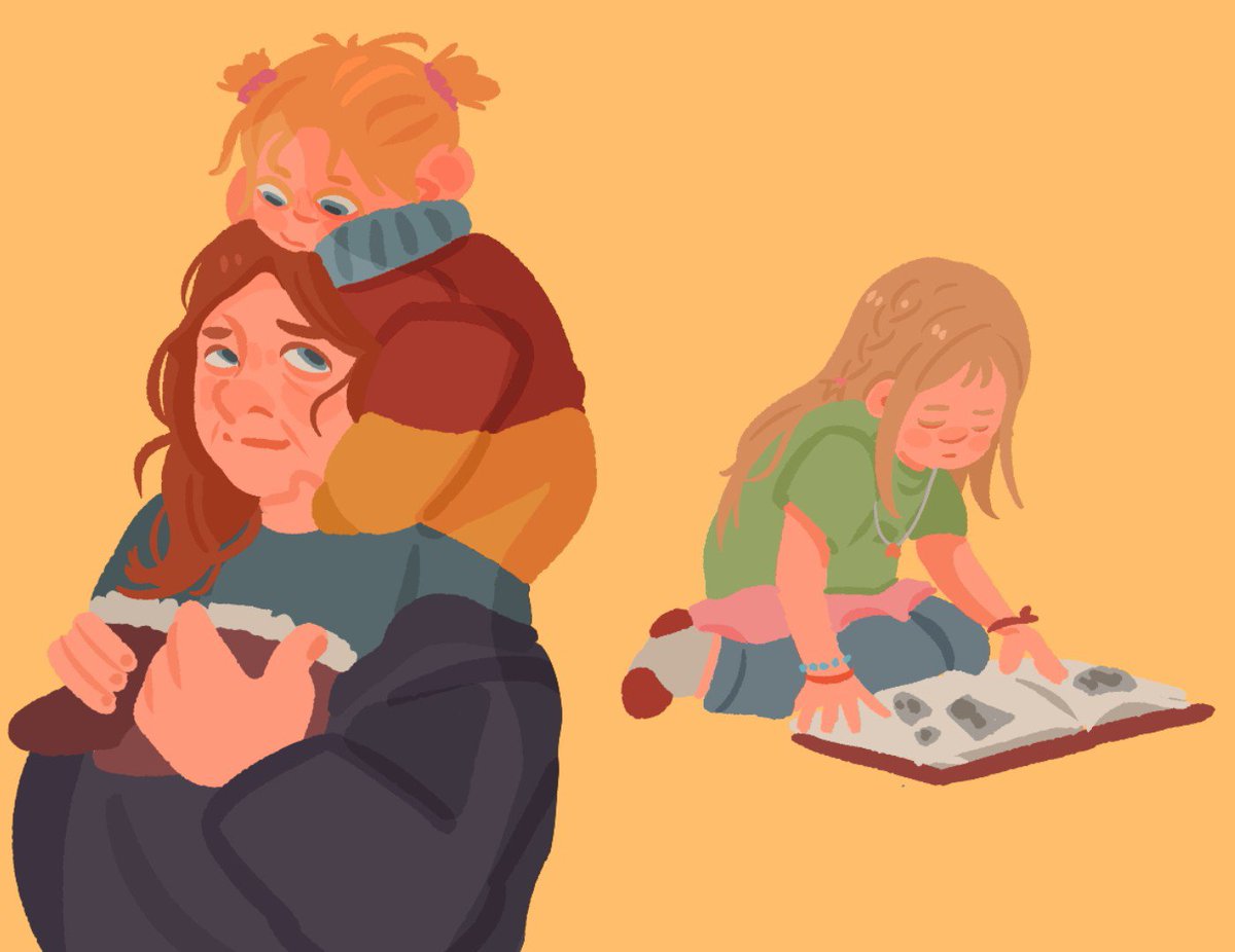 BatidoHuevo's tweet photo. "I don't see Stratt as a mother figure; she's someone who is very focused on her work" Well, I *do* see it so this is Eva and her little girl 
#strattland https://t.co/qG5vQwfLEq