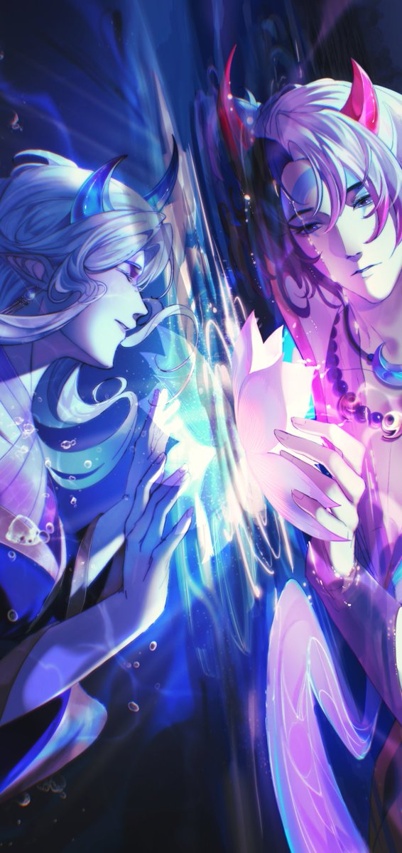 teru_kachan's tweet photo. wanted to try this format too! my old illustration for spirit blossom zine 🪷 

#leagueoflegends #artofleague #alune #aphelios https://t.co/lsTPBM8bn0