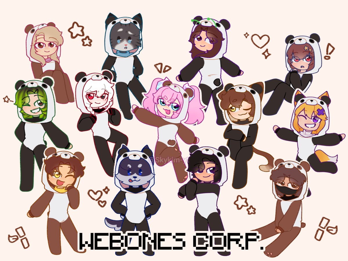 SkykimY's tweet photo. La base de webones corp. tiene una cantidad comicamente grande de bambú, entonces 🐼
#Dedsafío4 #dedsafiofanart #webones https://t.co/kVFlHsc6pF