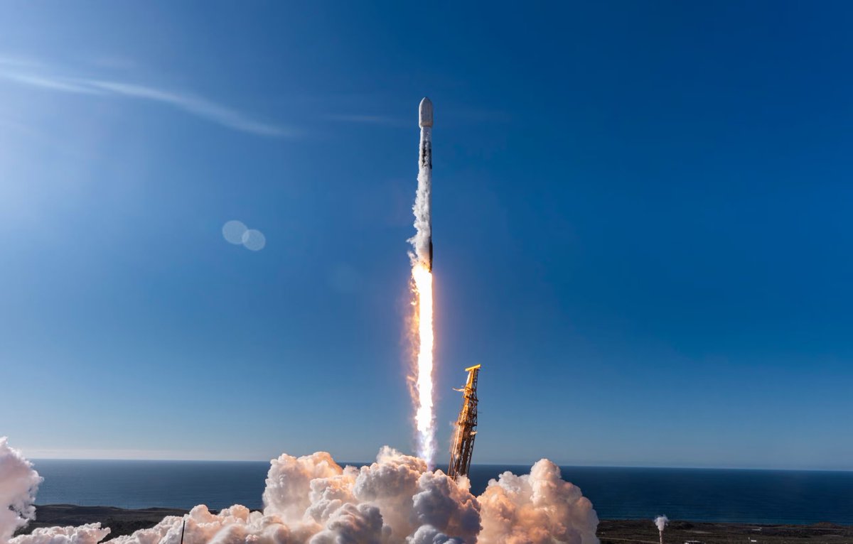 outerspacetoday's tweet photo. JUST IN: The Pentagon is preparing to launch 21 $NOC Northrop Grumman satellites at once on SpaceX early Monday, the next major expansion of its low-Earth-orbit battlefield data network.

The satellites are part of the Space Development Agency’s Tranche 1 Transport Layer and are scheduled to launch tomorrow at ~4:15 a.m. ET aboard a $SPCX Falcon 9 from Vandenberg Space Force Base. 

Once in orbit, they will join 63 existing Tranche 1 spacecraft built by York Space Systems and $LMT Lockheed Martin, expanding the mesh network designed to move targeting, missile-warning and other military data rapidly around the world. 

The flight will mark Northrop’s first Tranche 1 launch and its first time deploying and operating 21 satellites simultaneously.

SDA says the biggest challenge so far has not been whether the system works, but whether the Pentagon and its contractors can build, test, launch and operate satellites at this scale.