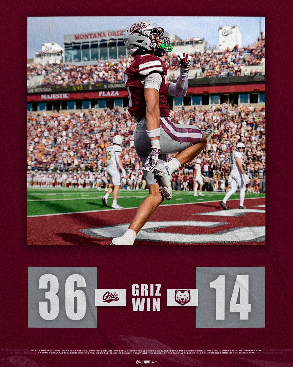 MontanaGrizFB's tweet photo. 🇼 Got the dub‼️ 

#GoGriz https://t.co/DuErNK6TIQ