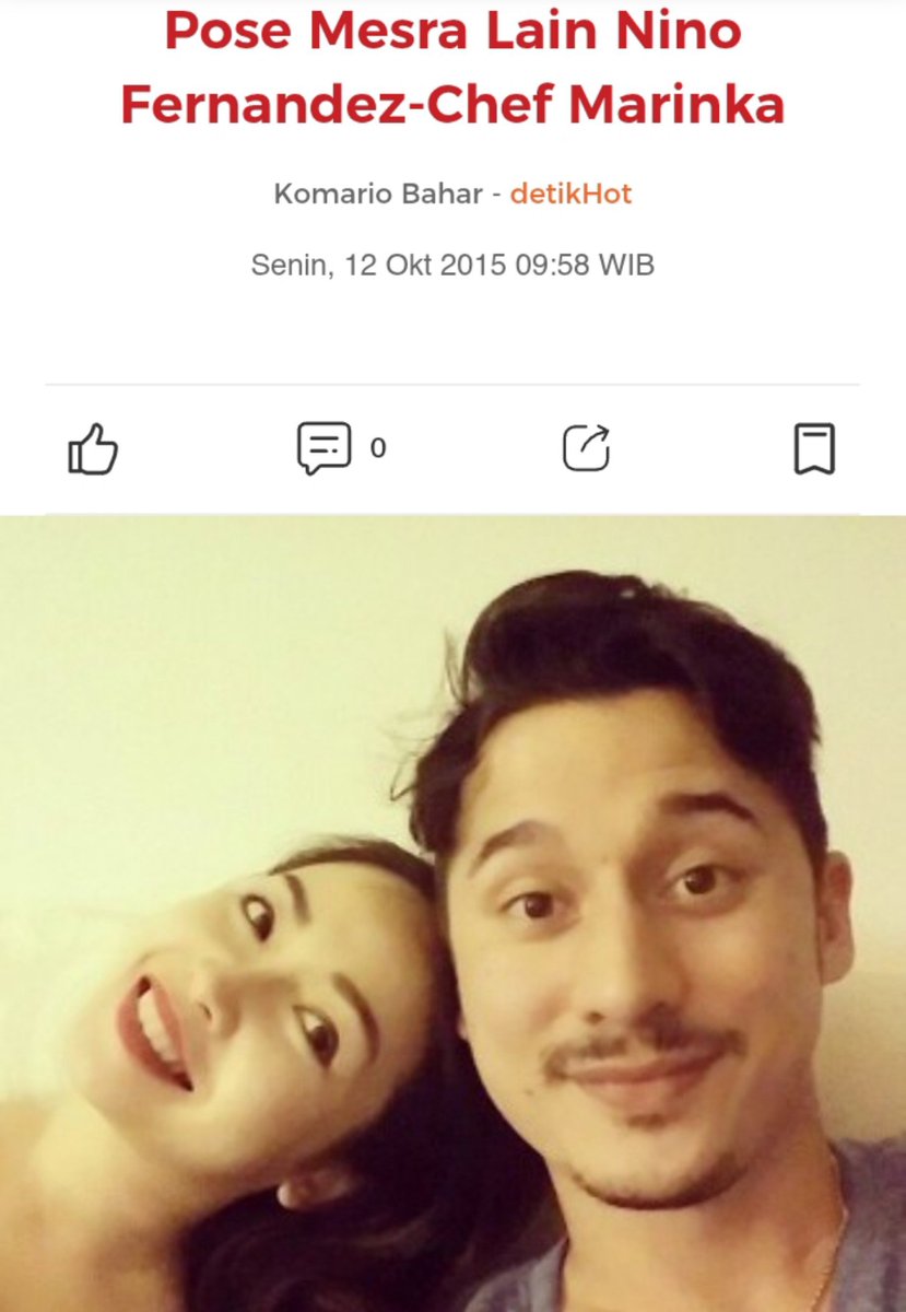 seduhtehnya's tweet photo. Mintea baru tau kalau Chef Marinka itu mantannya Nino Fernandez juga 🙂

Jadi belakangan alasan Nino dan Hannah Al Rashid bercerai kembali ramai dibahas. Nino sampai speak up, negesin kalau Hannah yang pengin cerai dan bantah tudingan selingkuh sama Steffi Zamora yang sekarang adalah istrinya.

Nama Chef Marinka jadi ikut keseret. Menurut netizen, cerita Hannah dan Chef Marinka soal perpisahan hampir mirip.

Tapi Chef Marinka justru lebih blak-blakan. Dia bilang diputusin via Skype pas lagi sakit. Terus dua tahun kemudian, dia baru tau kalo mantannya ini udah ada 'orang lain' pas mutusin dia alias selingkuh(?)

Daniel Mananta yang ngewawancara dia terus nanya, kejadian itu pas usia berapa? Kata Chef Marinka, 35 tahun.

Mintea lalu cari jejak digital Chef Marinka dan Nino...loh sekitar tahun 2013-2015 pacarannya. Which is pas Chef Marinka usia segitu 🙂

Tapi yah~ Hannah Al Rashid dan Chef Marinka sekarang udah lebih bahagia kok guys! Kita doain kak Hannah juga segera nemuin jodohnya kayak Chef Marinka yaa ❤️✨