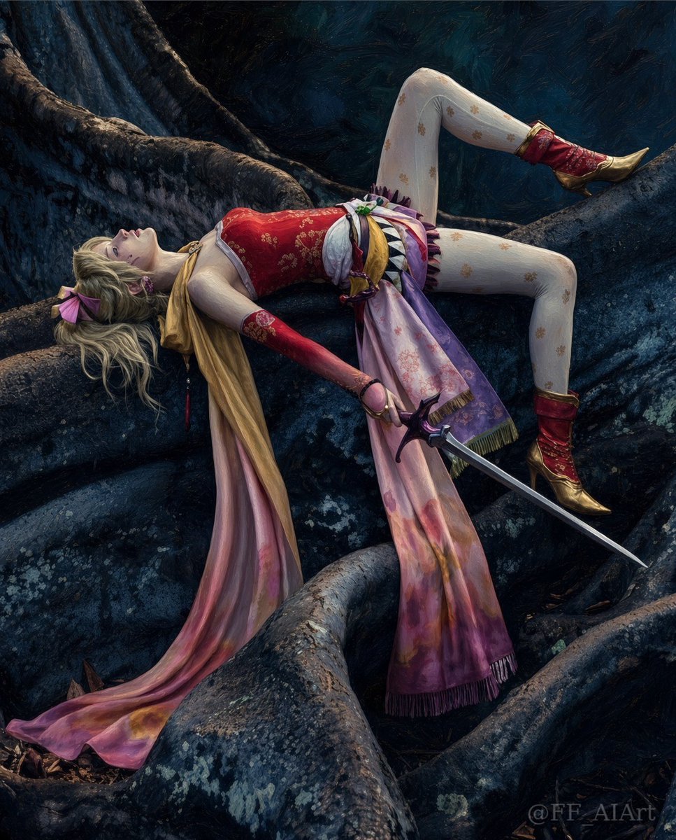 FF_AIArt's tweet photo. She never dropped the sword.
#FFVI #FF6 #TerraBranford https://t.co/Pjah9vKvZa