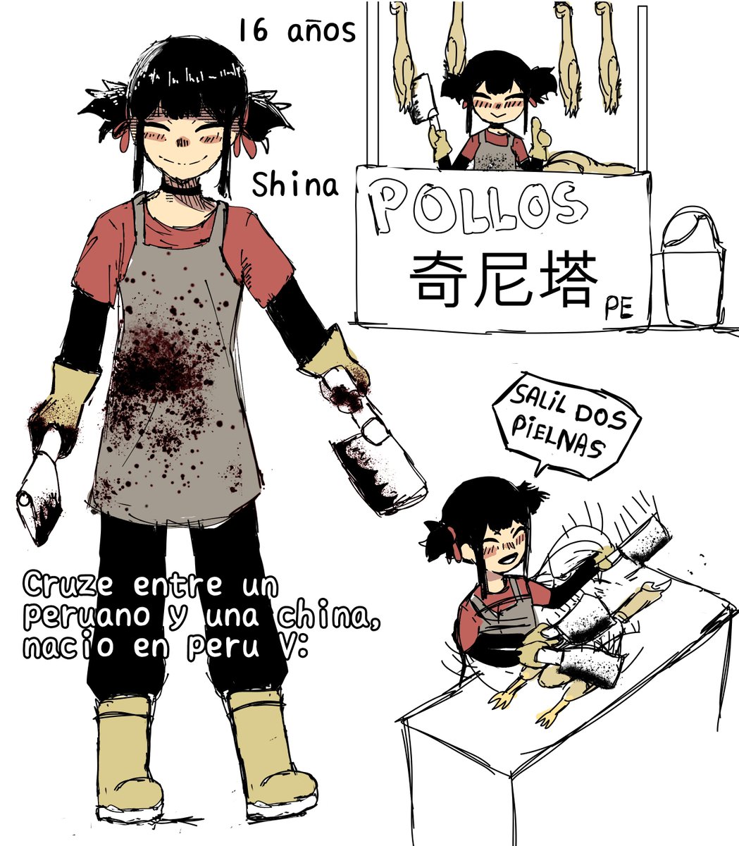Papu_yack's tweet photo. Conceptos de personaje para para mi comic que está más muerto que mi tío Alan, está inspirado en los chinitos que varía veces veo cuando salgo a las calles V: #peru #comic #dibujodigital #animacion #gaaaa https://t.co/ZD7kecdsNl