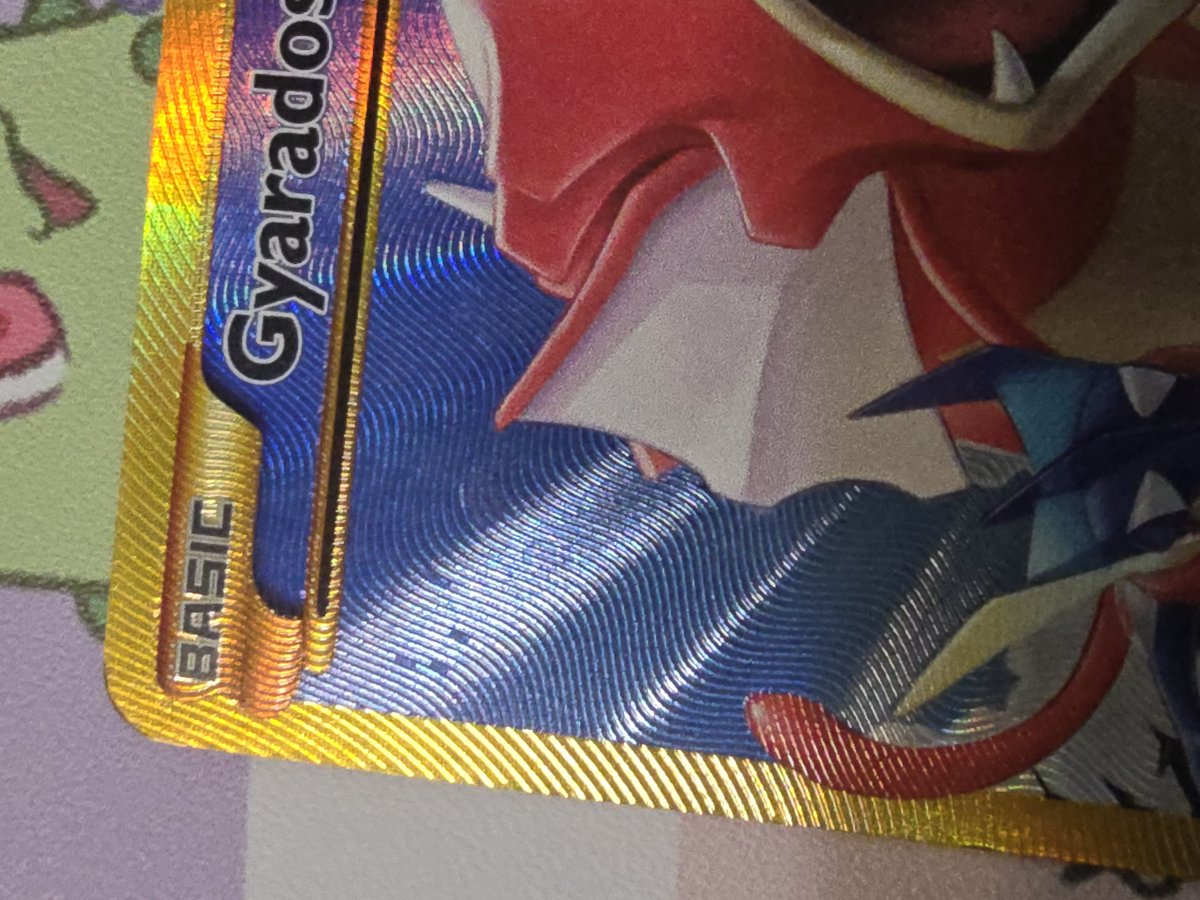 batplushies's tweet photo. @G4TNpoke Both about mp, i thought the gyarados was at least lp but its been a while since i actually looked at them😭not sure whats on the front could just be dirt or something https://t.co/RAjxhvRzF1