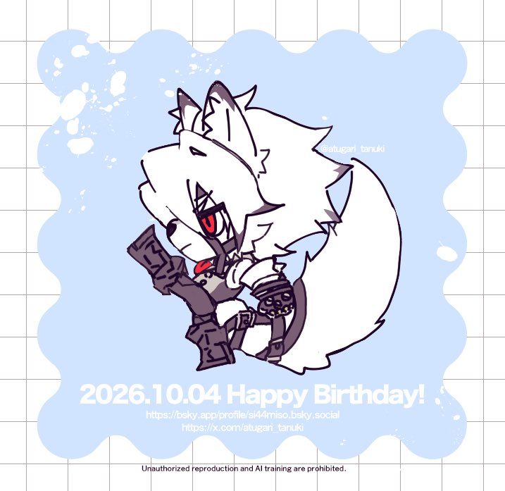 atugari_tanuki's tweet photo. ライ🐺さんお誕生日おめでとうございます🎉🎂✨✨！！ https://t.co/1VtZYjJOmY