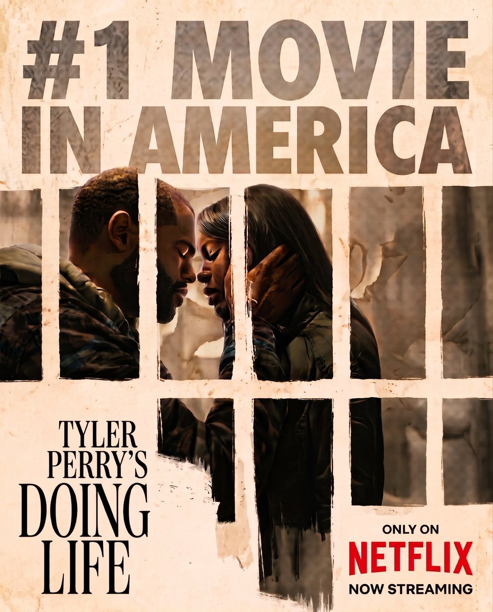 TPstudios's tweet photo. Number 1!! Watch @tylerperry’s DOING LIFE now on @netflix https://t.co/OHim13wZpt