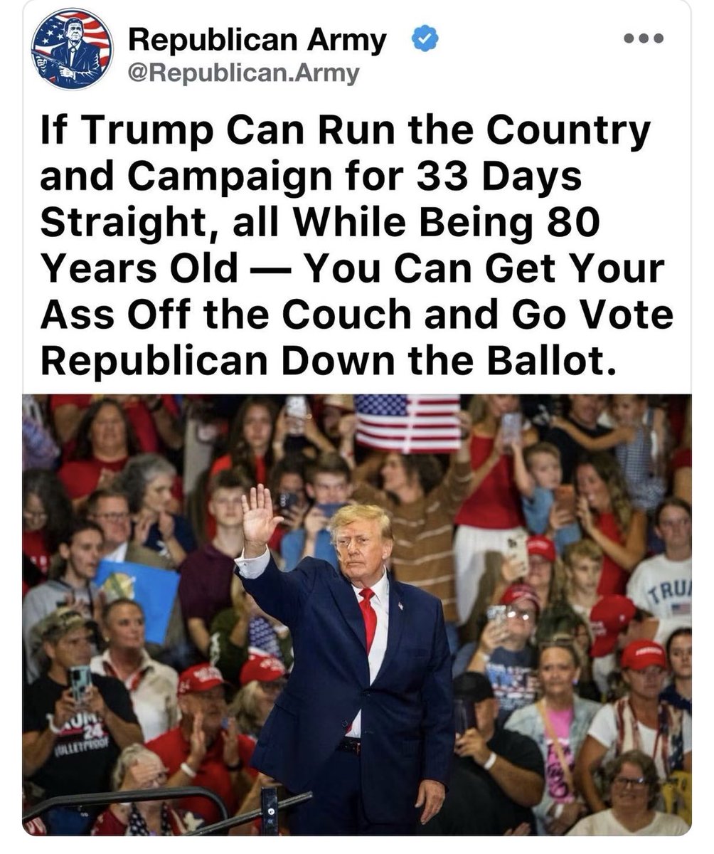 JDMurray3's tweet photo. We voted President Trump into office 3 times… it does little good to get him there if we decide not to vote in the midterms… Let’s paint DC RED!!! https://t.co/l7wQfgDfdg