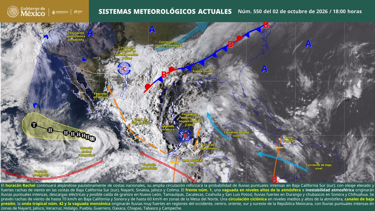 AgenciaSIP's tweet photo. LLUVIAS MUY FUERTES Y DESCARGAS ELÉCTRICAS SE PREVÉN DURANTE LOS PRÓXIMOS DÍAS EN COAHUILA #Coahuila #FuertesLLuvias #ProtecciónCivil https://t.co/uP8d5vfcGk https://t.co/7uz4O1f1IP