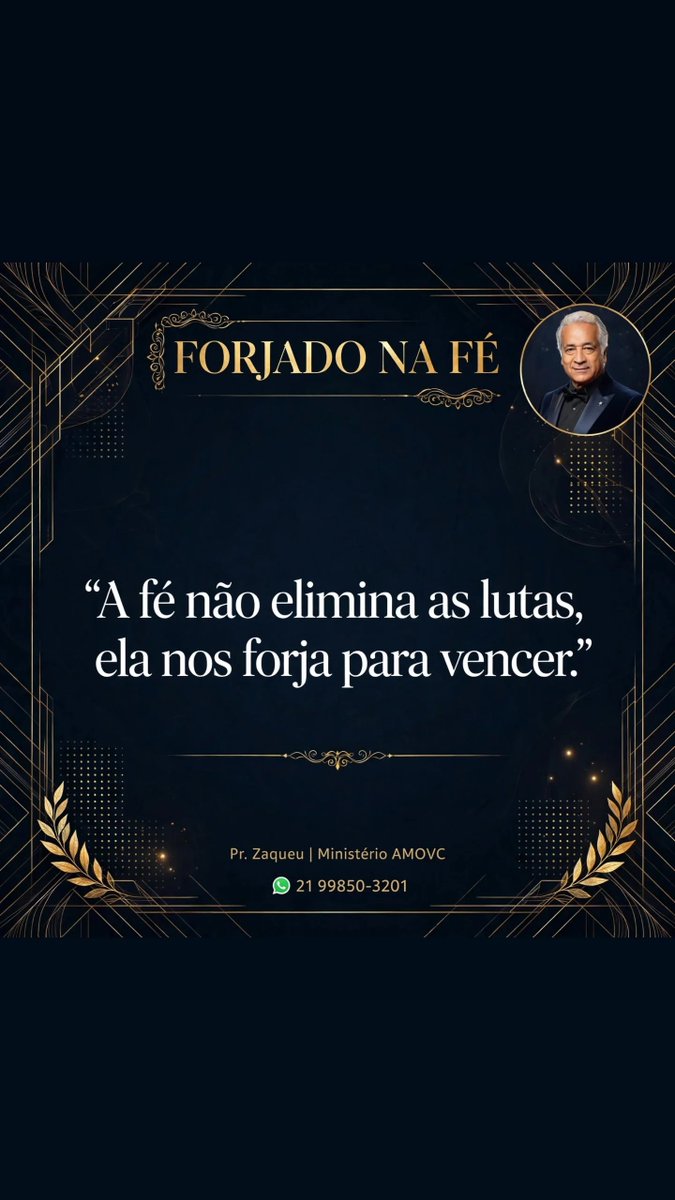 zaqueumedeiro's tweet photo. @CasaisDe @pramarlene_ @leoelau_casados @dalponte_marco @Lagoinha_com @ipboficial @igrejaone 
@igrejaporamor 

FORJADO NA FÉ 🔥
Entre em contato 

📲 WhatsApp Ministério AMOVC: 21 99850-3201
👤 Pr. Zaqueu | Ministério AMOVC

#ForjadoNaFé #PrZaqueu #MinisterioAMOVC #Fé https://t.co/B6QXd3UkNw