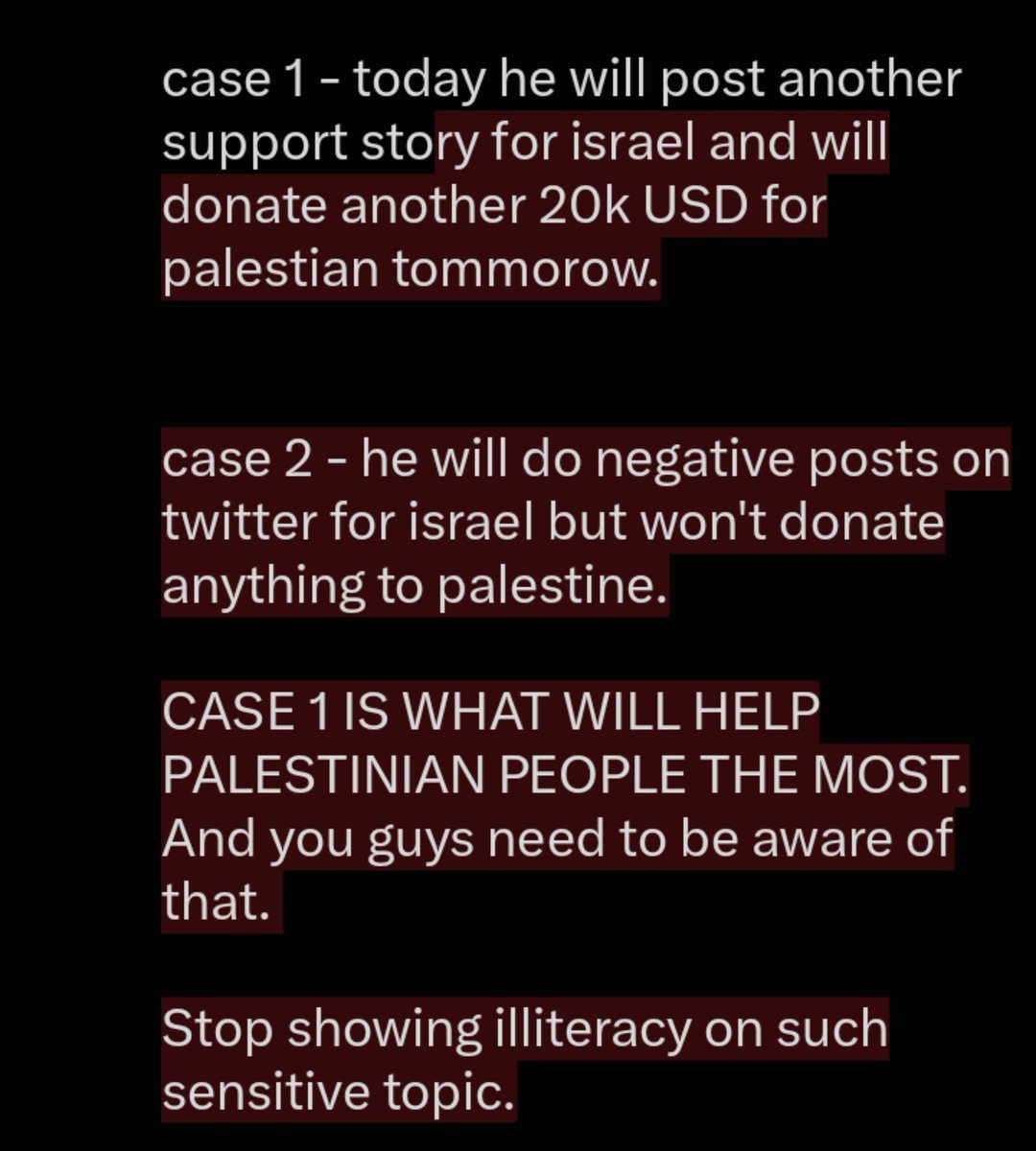AXPosts's tweet photo. "but he promoted zionism is sexy/ supported israel which overrules this damage control" 

NO IT FKING DOESN'T.

affirmative actions towards marginalised people will always remain superior to social media posts/opinion.

suppose :-  

[ continuation in attached media ] https://t.co/cSORogPU1s