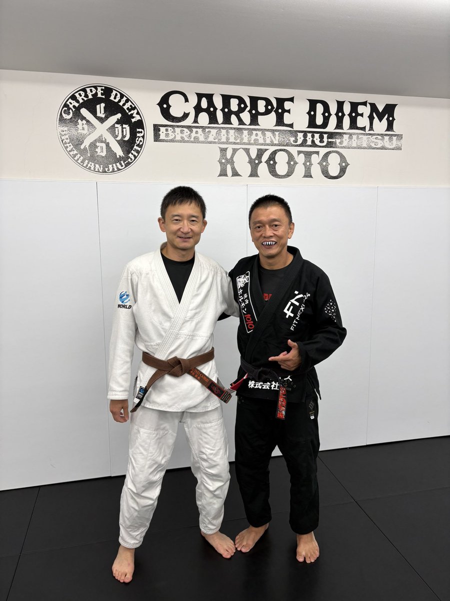 cola_bjj's tweet photo. 昨日、岡本 裕士先生の「鬼極めセミナー 鬼極システム入門-コムロック✕一番絞り 基礎編」に参加しました。

　先生直伝の一番絞りとコムロックで、今月の全日本無差別対策も万全です！

　岡本先生、カルペディエム京都スタッフ・関係者、セミナー参加者の皆様、ありがとうございました🙇‍♂️ https://t.co/78d4SKzGbQ