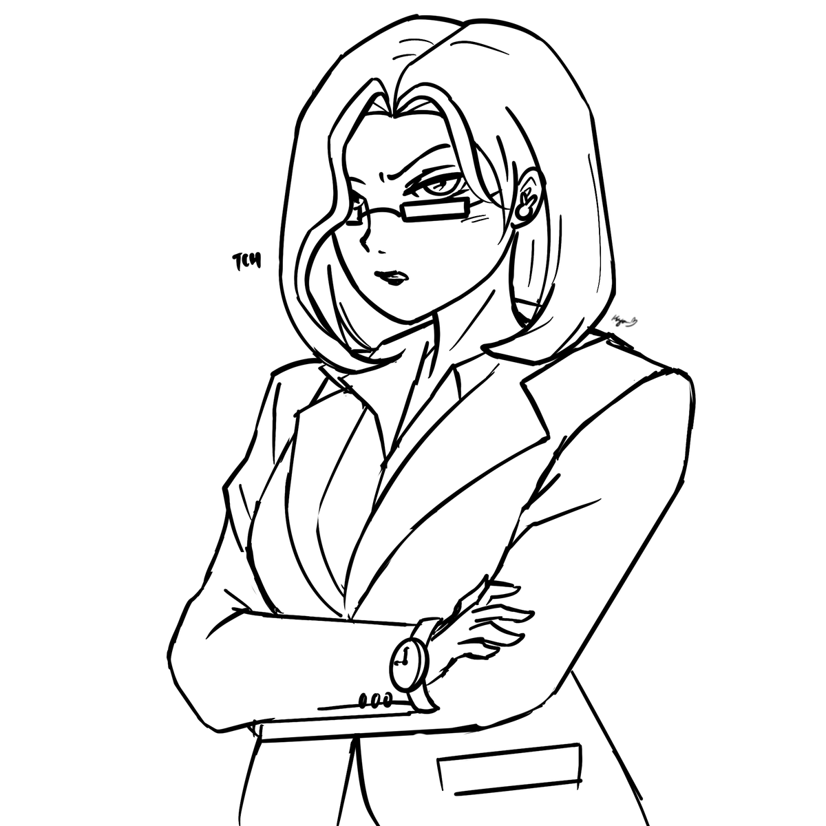 kyoppoi's tweet photo. Day 3: Alter Ego 💼

a BDE CEO that gives zero fks 

#VGtober26 https://t.co/RiIva3XntK