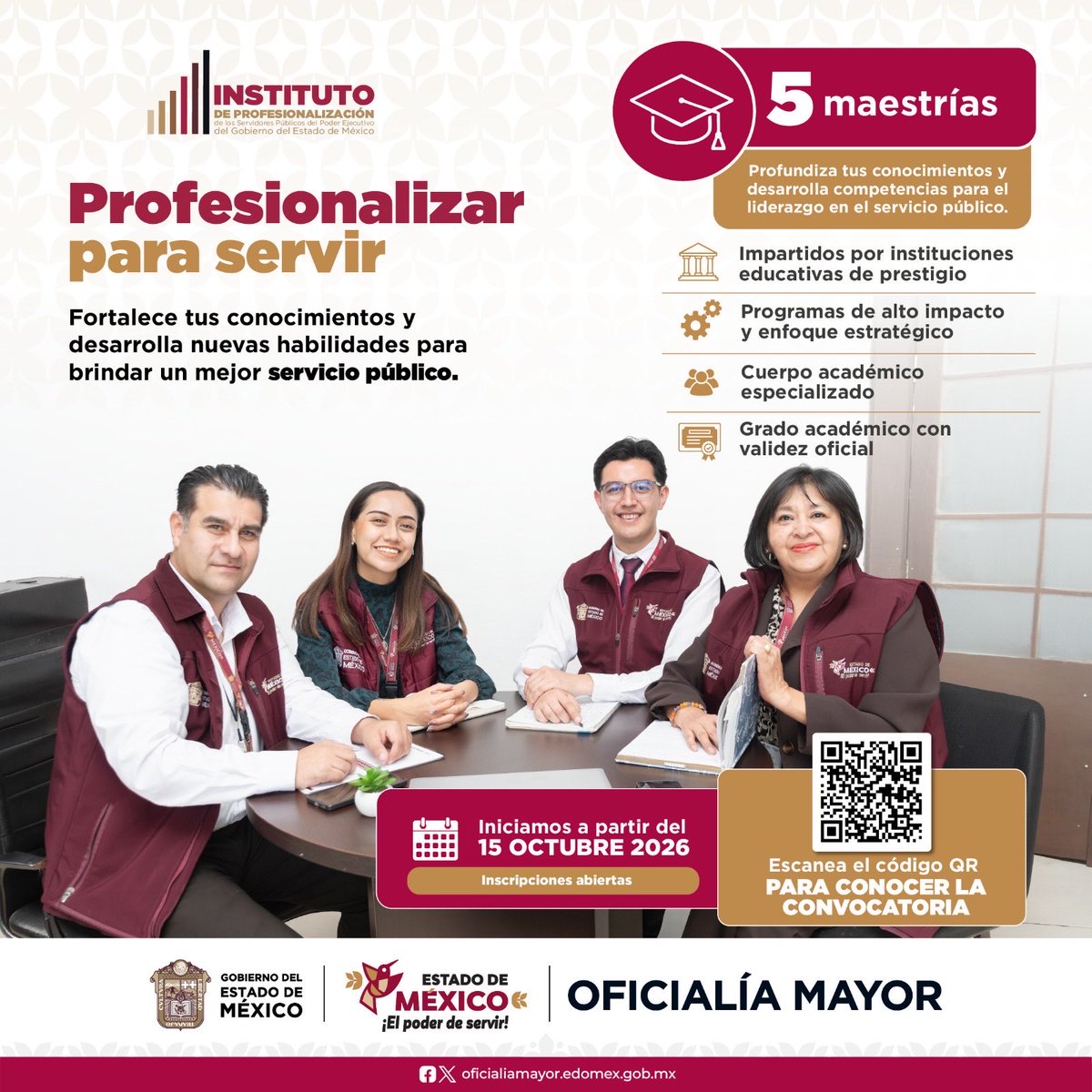 IPSPedomex's tweet photo. 📚 Maestrías con programas y enfoque estratégico para el servicio público.
Este fin de semana, consulta la convocatoria, revisa requisitos y ordena la documentación, así tendrás todo listo para realizar tu postulación. 😉
👉 Convocatoria https://t.co/S3mNqmYCuq 
@OficialiaEdoMex https://t.co/j3sh2z4CQi