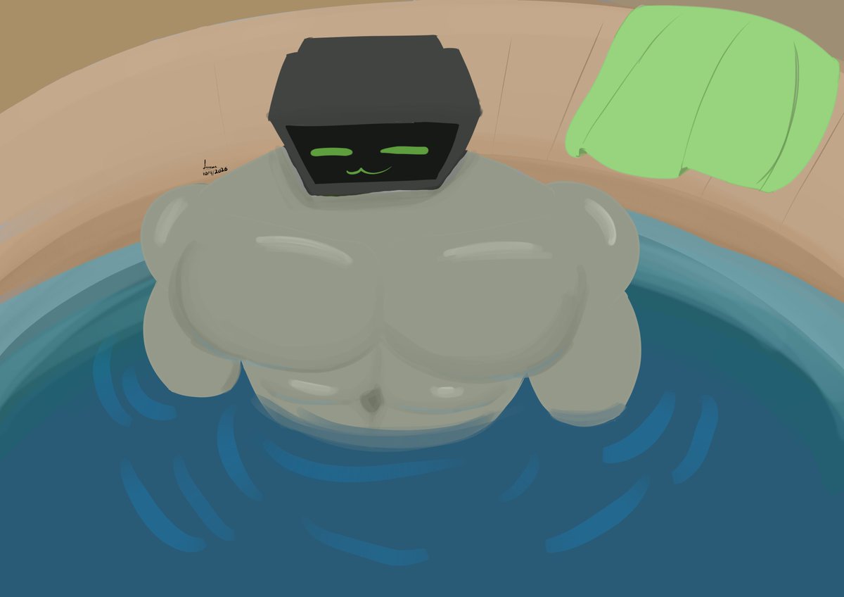 Lucas_Xavier39's tweet photo. "ahh~ take a bath, alone, and I love it" -Vyn
(Creator's note:first time try grayscale)
#bara #muscularmale #digitalart #tvhead #oc #ocart https://t.co/qF90hIpPTX