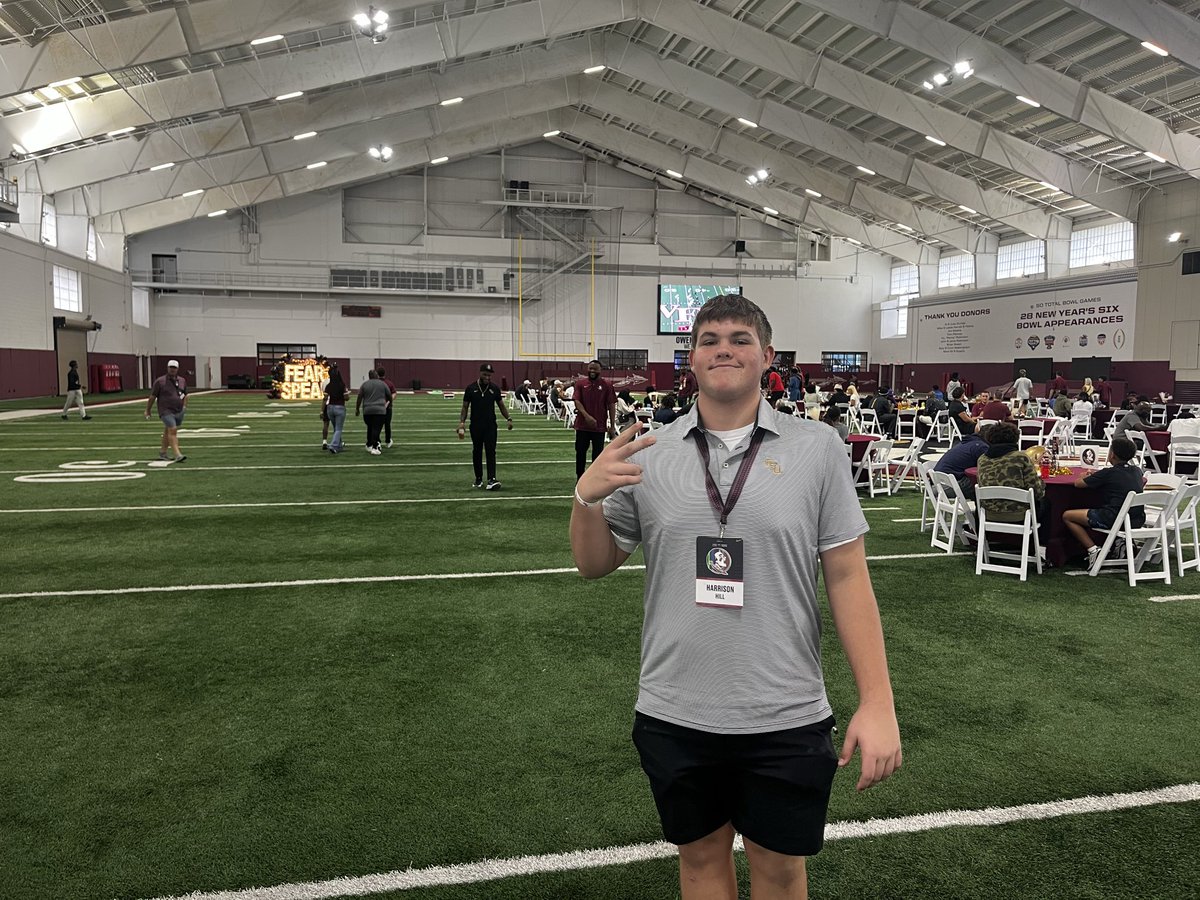 HarrisonHill67's tweet photo. Thank you @FSUFootball for the hospitality and an incredible experience. I’m truly grateful for the opportunity to visit. There’s always work left unfinished. Praise God!

@CoachHand @meador_coach @MattNally1 @MCardsRecruits @CoachTScoggin @AmourManrey75 https://t.co/Ifuop4cYO0