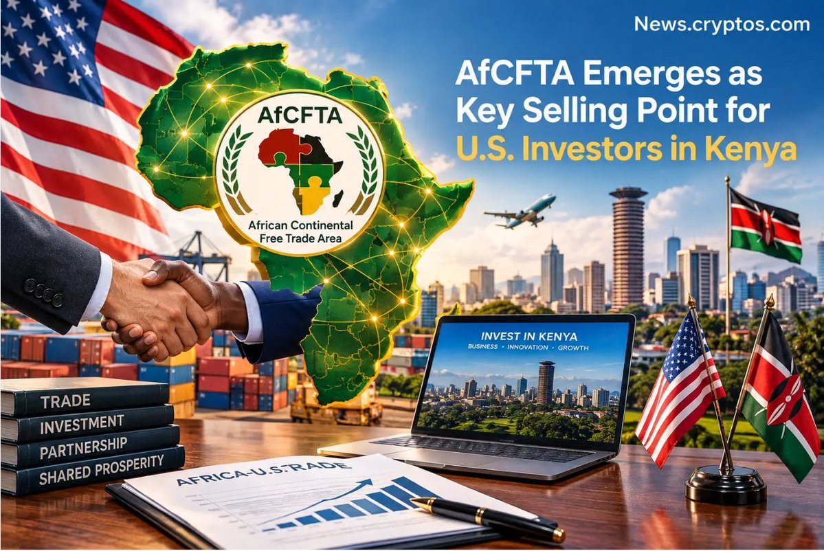cryptosnewsdesk's tweet photo. AfCFTA Emerges as Key Selling Point for U.S. Investors in Kenya.
Kenya is increasingly selling itself to American investors as a gateway to the wider African market rather than simply as a destination for investment in Kenya.
Go to news.cryptos for details
#AmCham #Kenya #AfCTA https://t.co/UL9eU1hm3N