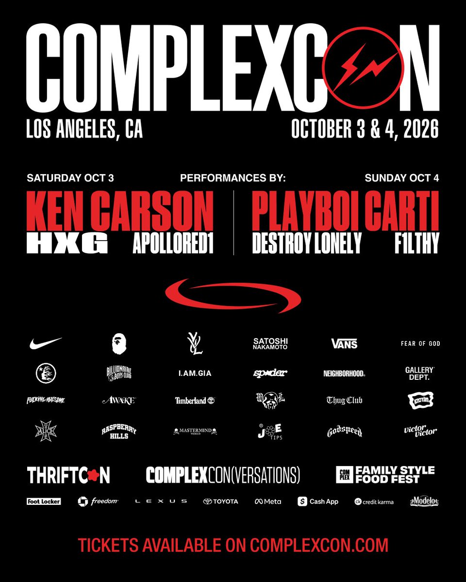 Complex's tweet photo. North West making her way through ComplexCon 🩵

COMPLEXCON. LOS ANGELES, OCTOBER 3-4. 
GET YOUR TICKETS LINK IN BIO. https://t.co/pvq4Zhu7Io