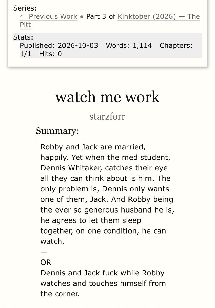 starzforr's tweet photo. hucklerabbot with cuck robby anyone? (literally who else would it be tbh) 
- lowkey late BUT i will not happen again (it will) || #thepitt #kinktober #hucklerabbot https://t.co/ofdgH3bA24