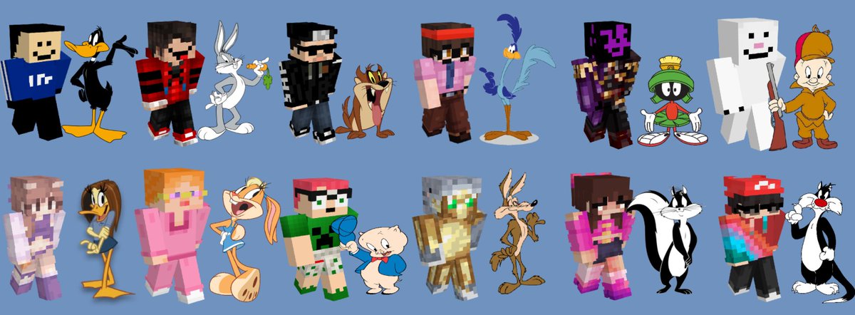 tweetychickss's tweet photo. I'm super bored so heres my little looney tunes x qsmp crossover https://t.co/tiznQDRqGg