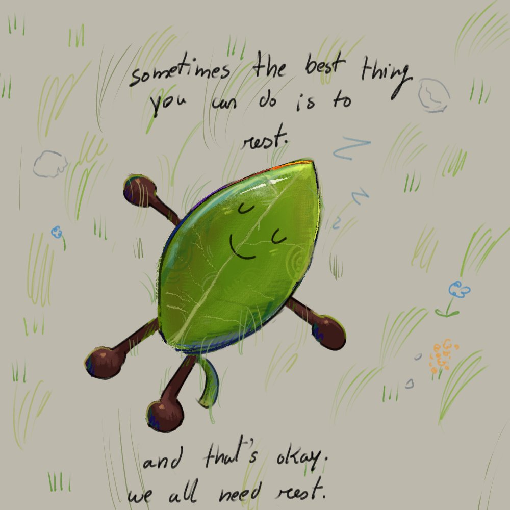 clown_cook's tweet photo. today i rested all day and it was awesome so i felt inspired to draw leafy sleepin https://t.co/WbEmbny7A5