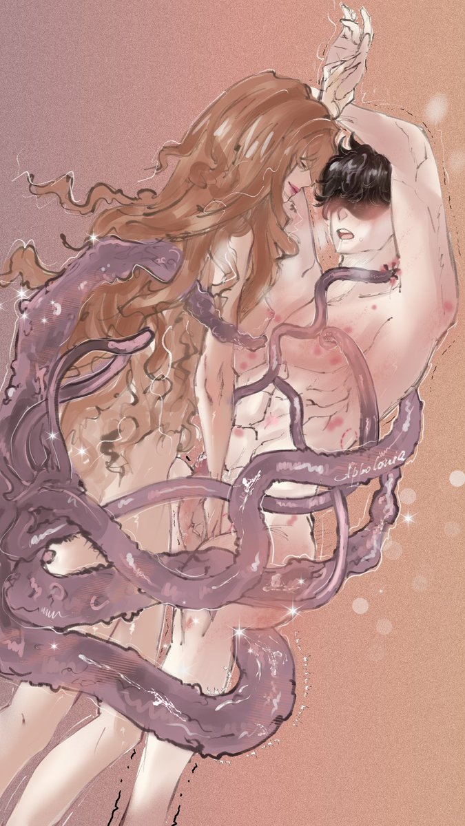 AppoloniaDaiki's tweet photo. #kinktober2026 #howaboutcosmichorror #artober #art #digitalart ㅤhaaa~ㅤㅤ https://t.co/zXCvDD0V4V