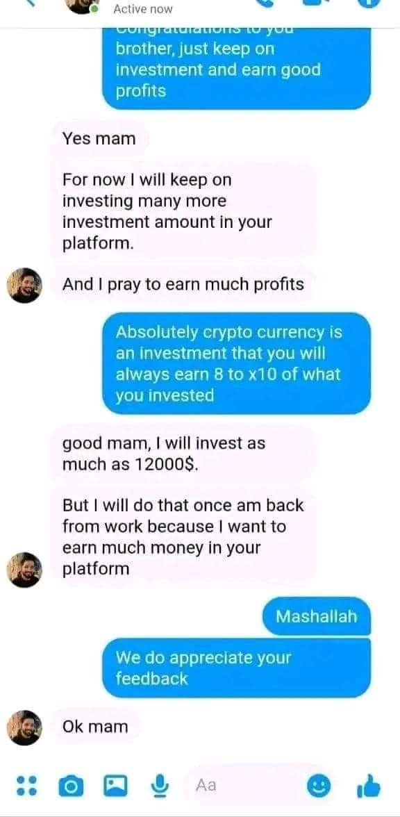 Lisa02b7b's tweet photo. Congratulations 🥳 brother on your successful profit withdrawal! 🎉💰 Thank you for your valuable feedback and for trusting the process. Keep investing wisely—more success is coming, Insha’Allah! 🚀📈 https://t.co/r10ElWY630