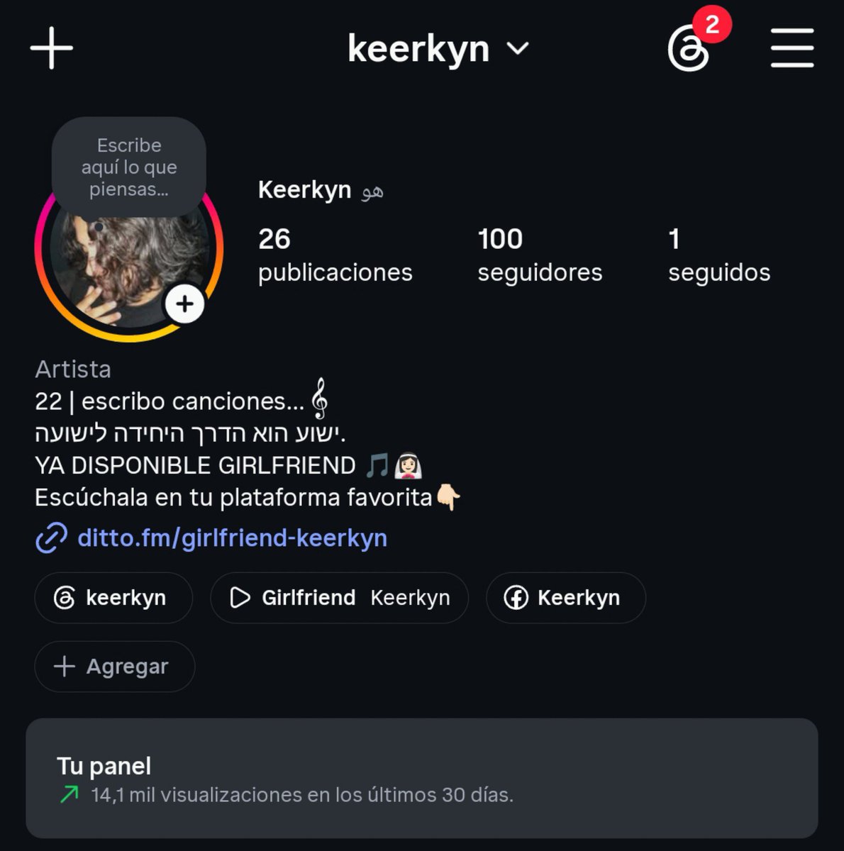 keerkyn's tweet photo. LLEGAMOS A LOS 100 SEGUIDORES EN INSTAGRAM ❤️‍🩹🎵👰🏻‍♀️ #keerkyn https://t.co/vx1rTLmRtc