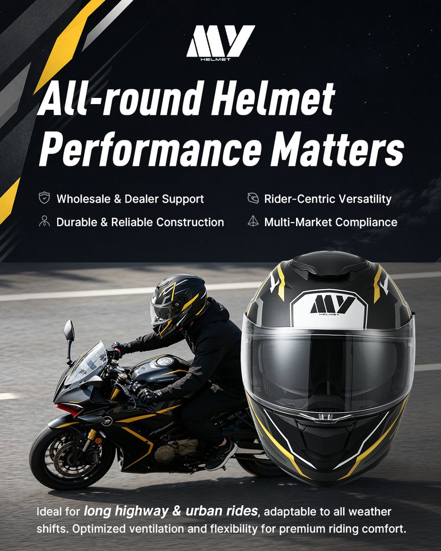 MY_Helmets's tweet photo. 🛣️ Long-Distance Riding Needs More Than a Regular Helmet.
City streets, highways, and sudden rain demand better protection. https://t.co/aaMWhArF8e