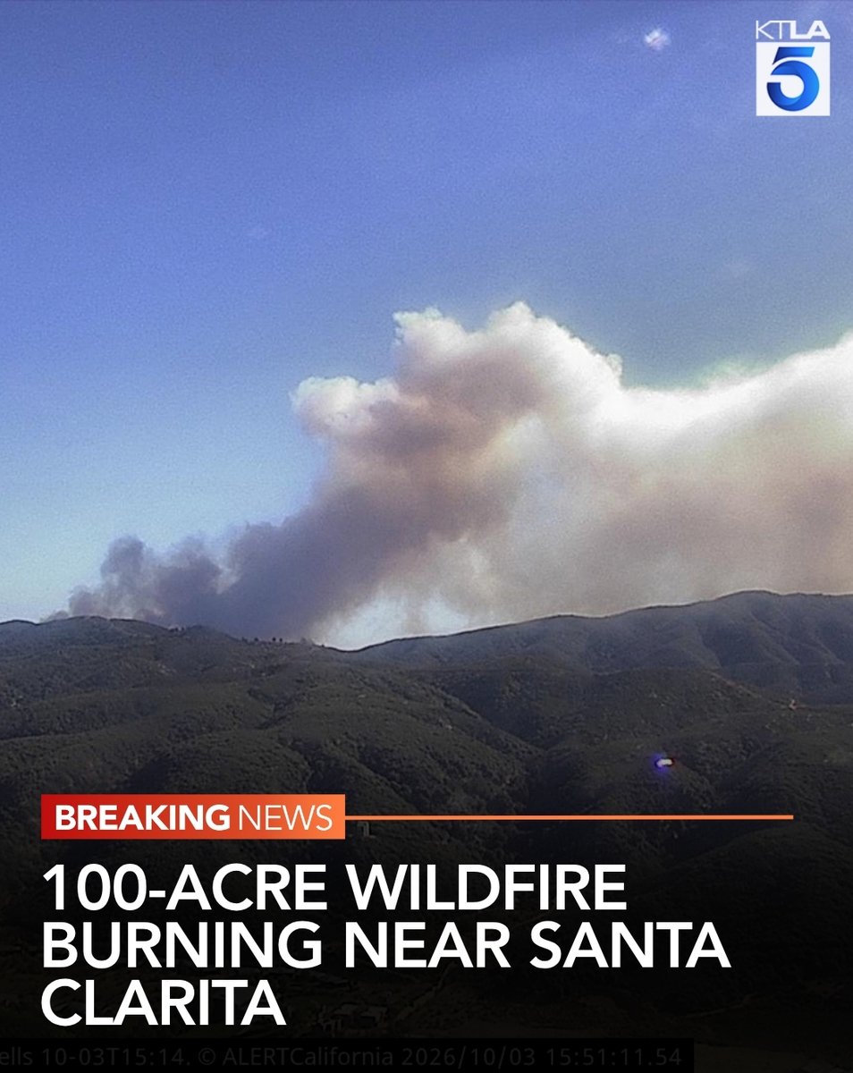 KTLA's tweet photo. Evacuation orders have been issued in the area.

Read more: https://t.co/XtzfXvNIci https://t.co/KYGfDKkxw0
