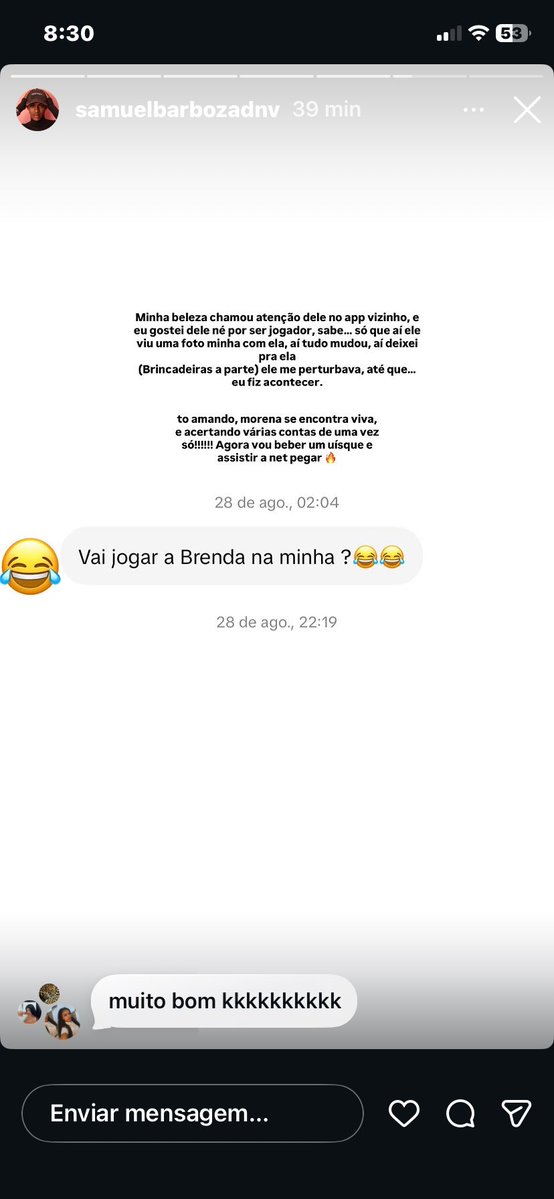 fdsoplaneta's tweet photo. Jogador famosíssimo o menino tendo nem 10k de seguidores tadinho de vcs gente🤣🤣🤣🤣🤣🤣🤣🤣
Samuel vendendo a Brenda pro jogador da sub eu falo q essas porra feita mtt pouco! https://t.co/cCWIiBicT2