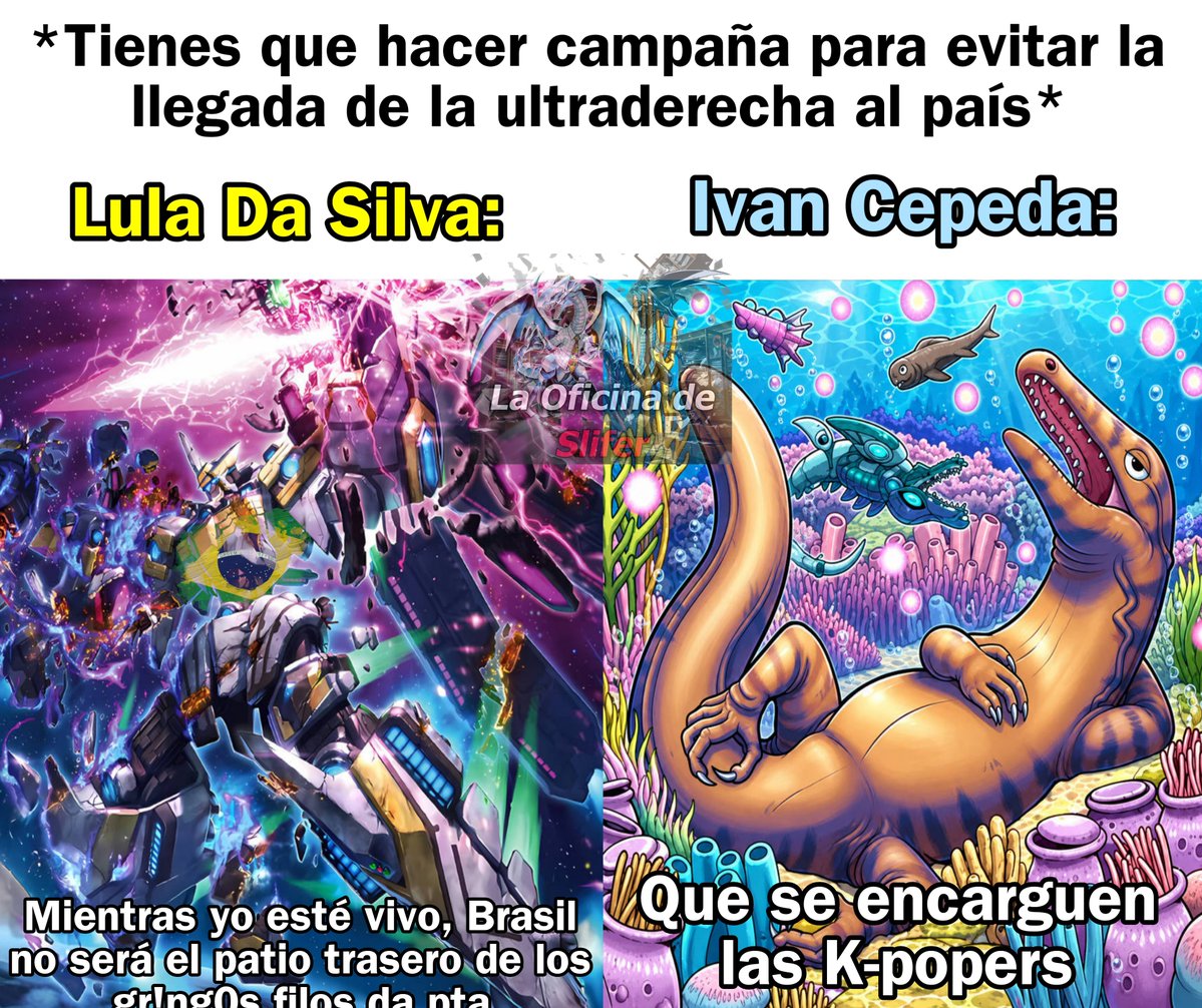 Slifer_Office's tweet photo. Cepeda regaló unas elecciones que prácticamente estaban ganadas, Lula tomo nota e hizo lo imposible por no ser igual de dormido https://t.co/Cy34rU0SN6