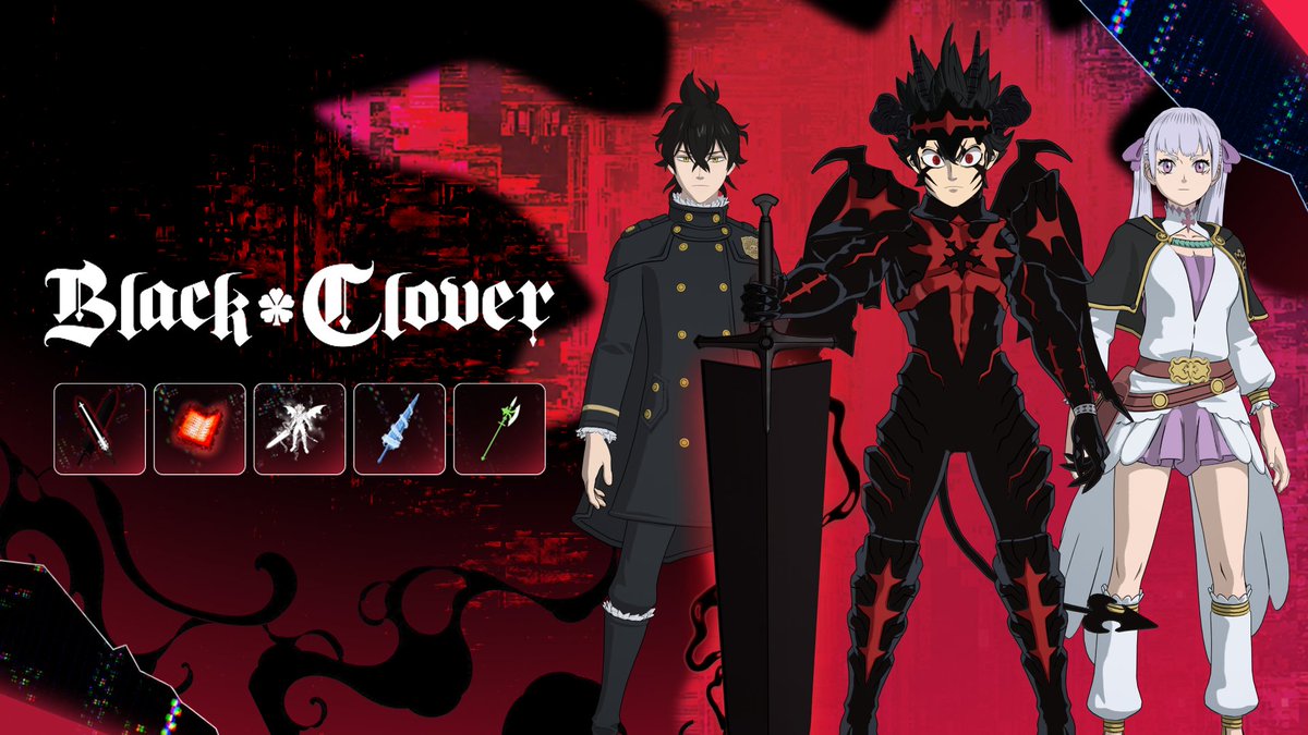 ShiinaBR's tweet photo. BLACK CLOVER SHOP BILLBOARD FOR TONIGHT https://t.co/bduZ8iytje