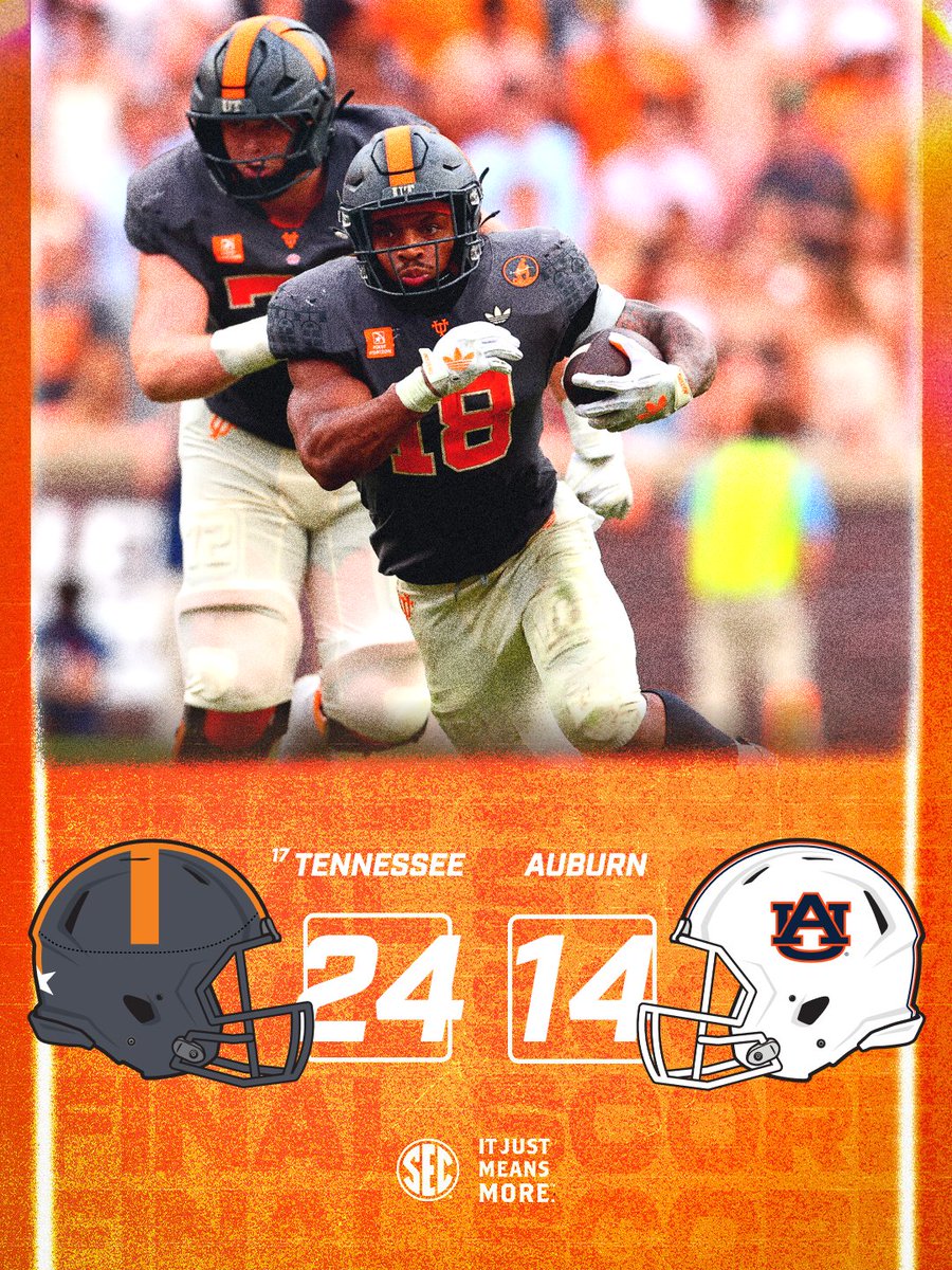SEC's tweet photo. VOLS GET IT DONE ON THE GROUND 💪

@Vol_Football x #SECFB https://t.co/tl39dud84c