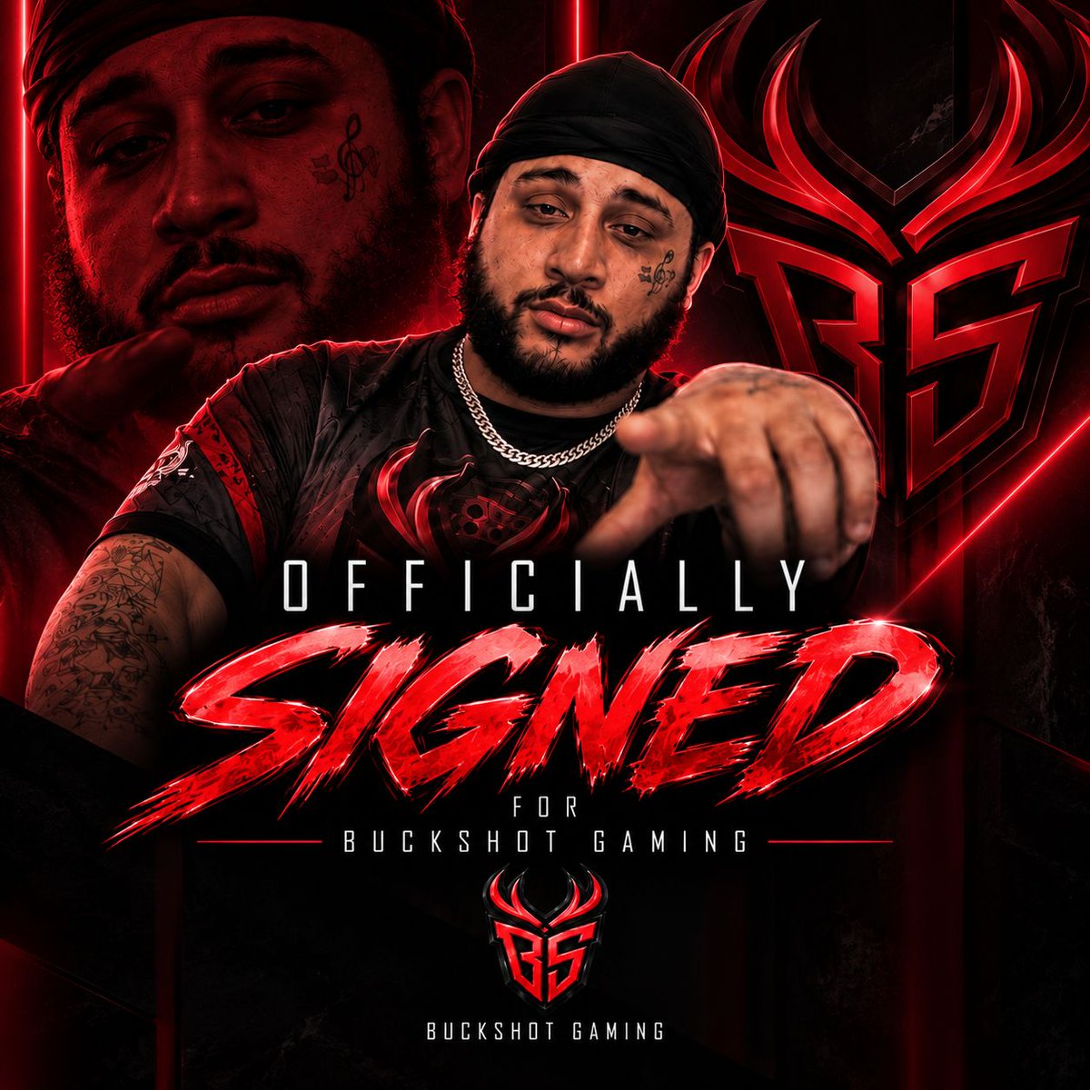 BuckshotGG's tweet photo. 🚨 OFFICIALLY SIGNED. 🚨

Big congratulations to @TempTLess on officially becoming a SIGNED PLAYER for Buckshot Gaming! 🔥🔴

Already leading the way as our Red Team Captain, Temptless has continued to put in the work, represent Buckshot, and set the tone for his squad.

Now it’s official. ✍️👑

RED TEAM CAPTAIN. SIGNED PLAYER. BUCKSHOT.

Welcome to the official roster, Temptless. Time to keep building. 🔥

@SoarDogg | @Oasis_Grips | @ink3dStudio | @DontLagCoffee | @DubbyEnergy | 
#LockNLoad #BuckshotGaming #Temptless #SignedPlayer #RedTeam