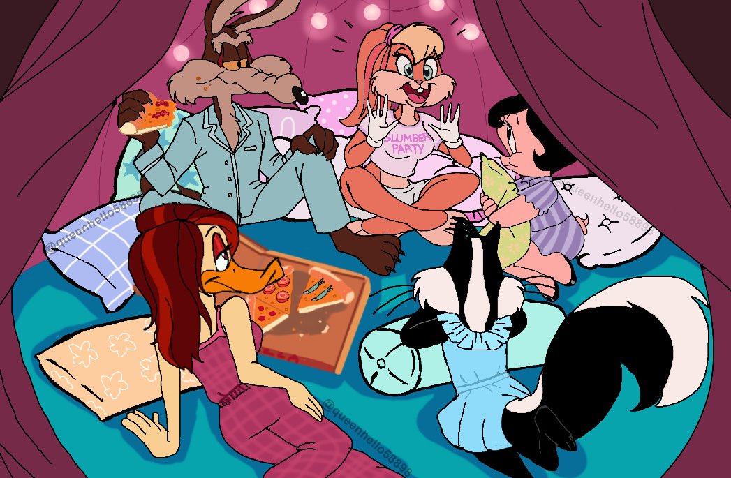 queenhello58898's tweet photo. slumber party
#looneytunes #lolabunny #wileecoyote https://t.co/D9Xlm3nTZO