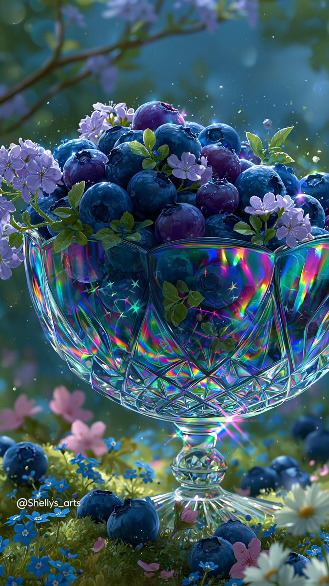 shellys_arts's tweet photo. Spring Came Bearing Fruit 🍓🍐🍒✨

Just ordinary fruits… until spring light gets involved. ✨🌈

✨ Wallpapers &amp; prints available on my Ko-fi - link in bio.
✨

#aiart #aiartist #fantasyart #pastelart https://t.co/sDgzhf8mOh