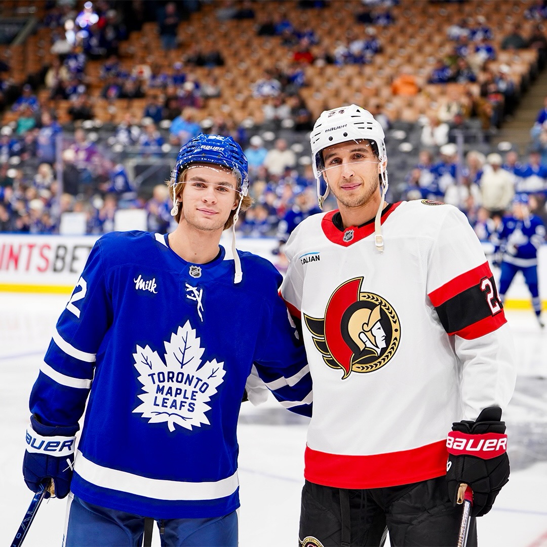 The Yukon boys 🤝 Gavin McKenna and Dylan Cozens!

📺: @​Sportsnet or stream on Sportsnet+ ➡️ <https://t.co/qAjIlD26Mn>

(📸: IG/senators) 
 [📷](https://pbs.tw