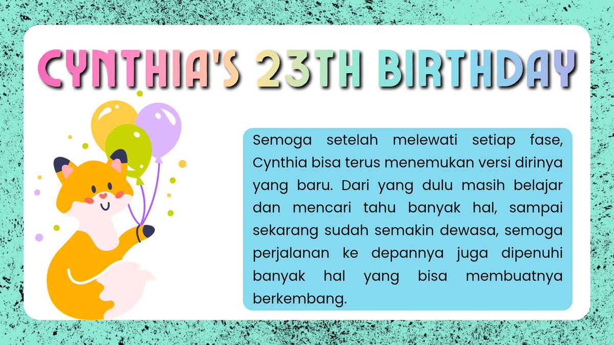 AS_Syalwah48's tweet photo. @_SilpianaAmelia @Y_CynthiaJKT48 Semoga di setiap proses pendewasaan cici @Y_CynthiaJKT48 selalu menemukan keindahan-keindahan dalam kesederhanaan🦊🎁 https://t.co/AKjuPWQmWu